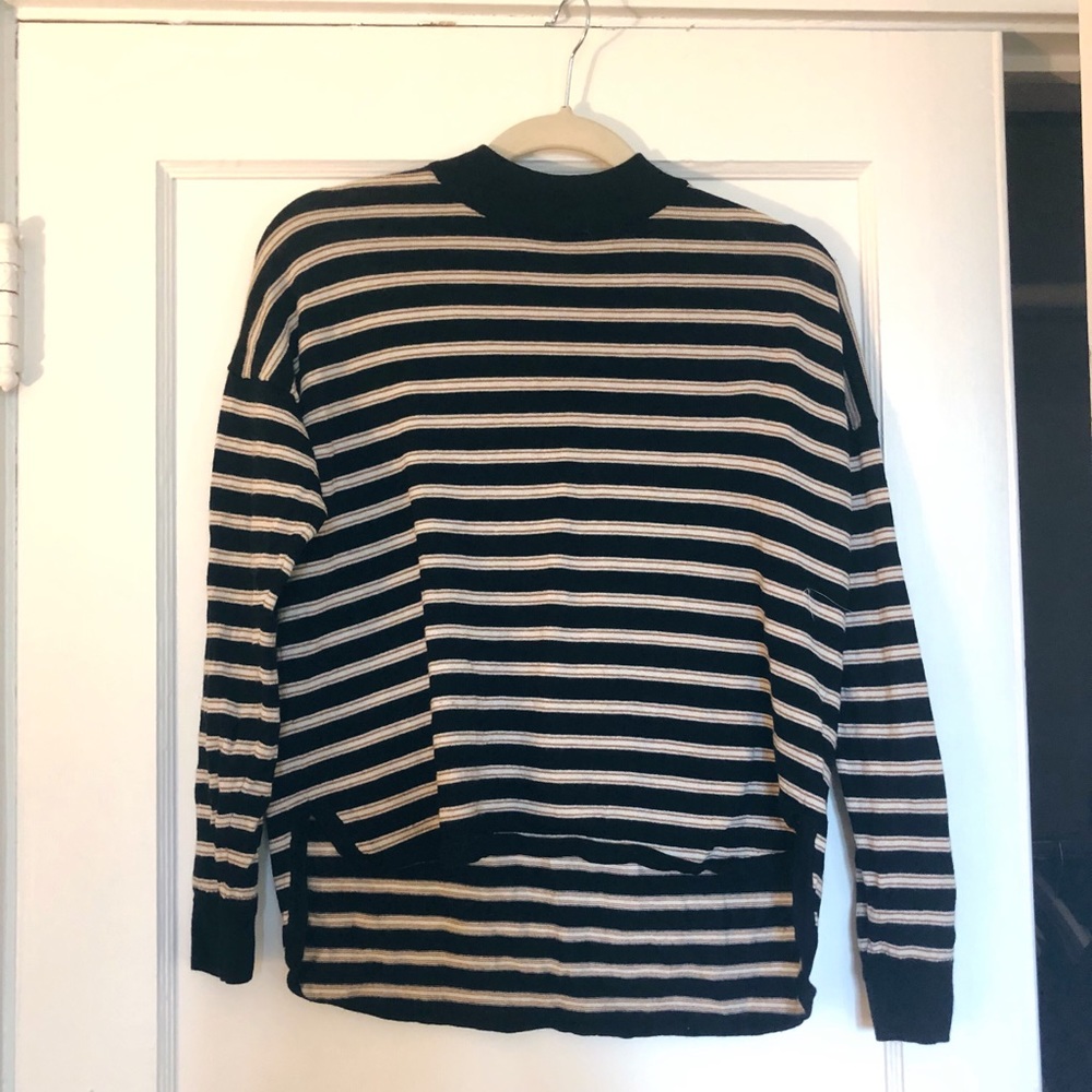 Madewell Striped Mockneck